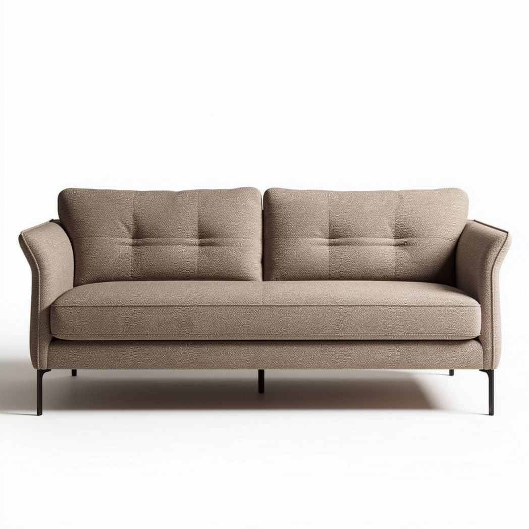 Sofa in beige mit einem modernen design und einer größe von 200 x 90 x 85cm